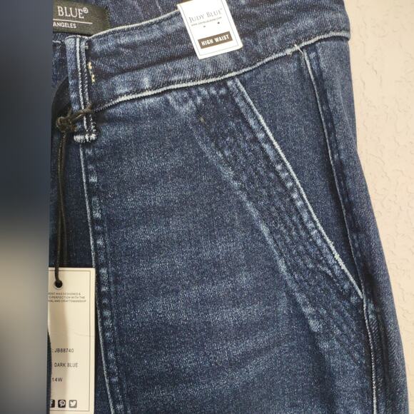 Judy Blue Dark Wash High Rise Jogger Jeans Size 14W - Picture 13 of 16